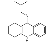 N-(2-methylpropyl)-1,2,3,4-tetrahydroacridin-9-amine结构式