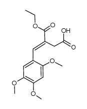 (E)-3-ethoxycarbonyl-4-(2,4,5-trimethoxyphenyl)but-3-enoic acid结构式
