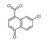 6-CHLORO-4-NITROQUINOLINE-1-OXIDE结构式