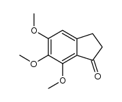 5,6,7-trimethoxy-2,3-dihydro-1H-inden-1-one结构式