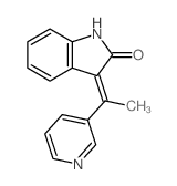 2H-Indol-2-one,1,3-dihydro-3-[1-(3-pyridinyl)ethylidene]-结构式