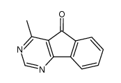4-methyl-indeno[1,2-d]pyrimidin-5-one结构式