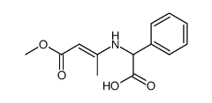 3-[((R)-carboxy-phenyl-methyl)-amino]-but-2-enoic acid methyl ester结构式