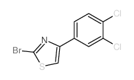 2-溴-4-(3,4-二氯-苯基)-噻唑结构式