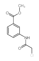 3-[(氯乙酰基)氨基]苯甲酸甲酯结构式