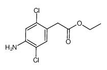 ethyl 2-(4-amino-2,5-dichlorophenyl)acetate Structure