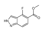 4-氟-1H-吲唑-5-羧酸甲酯结构式