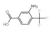 3-氨基-4-三氟甲基苯甲酸结构式