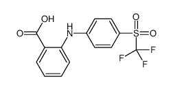 2-[4-(trifluoromethylsulfonyl)anilino]benzoic acid结构式