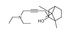 3-[4-(diethylamino)but-2-ynyl]-4,7,7-trimethylbicyclo[2.2.1]heptan-3-ol结构式