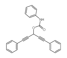 1,5-diphenylpenta-1,4-diyn-3-yl N-phenylcarbamate结构式
