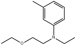 N-Ethyl-N-(β-ethoxyethyl)-m-toluidine Structure