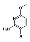3-溴-6-甲氧基吡啶-2-胺结构式