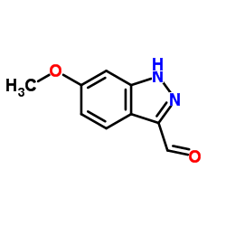 6-甲氧基-1H-吲唑-3-甲醛结构式