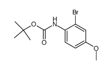 (2-bromo-4-methoxy-phenyl)-carbamic acid tert-butyl ester结构式