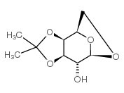1,6-脱水-3,4-O-异亚丙基-β-D-吡喃半乳糖结构式