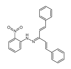 N-[[(1E,4E)-1,5-diphenylpenta-1,4-dien-3-ylidene]amino]-2-nitroaniline结构式