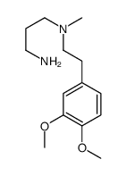N'-[2-(3,4-dimethoxyphenyl)ethyl]-N'-methylpropane-1,3-diamine结构式