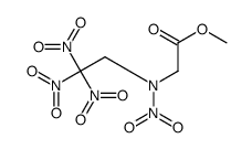 methyl 2-[nitro(2,2,2-trinitroethyl)amino]acetate Structure