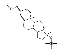 17-Methyl-17-[(trimethylsilyl)oxy]androsta-1,4-dien-3-one o-methyloxim e Structure
