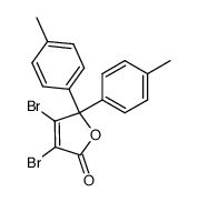 3,4-dibromo-5,5-di-p-tolyl-5H-furan-2-one Structure