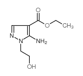 5-氨基-1-(2-羟乙基)吡唑-4-羧酸乙酯结构式