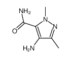 4-AMINO-N,3-DIMETHYL-1H-PYRAZOLE-5-CARBOXAMIDE结构式