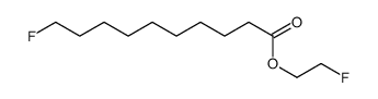 10-Fluorodecanoic acid 2-fluoroethyl ester结构式
