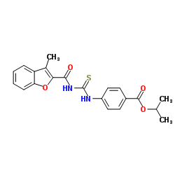 Benzoic acid, 4-[[[[(3-methyl-2-benzofuranyl)carbonyl]amino]thioxomethyl]amino]-, 1-methylethyl ester (9CI)结构式