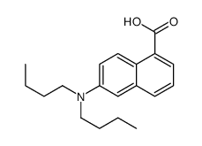 6-(dibutylamino)naphthalene-1-carboxylic acid Structure