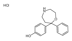 4-(7-phenyl-1,4-oxazepan-7-yl)phenol,hydrochloride Structure