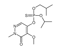 4-methoxy-2-methyl-5-[2-methylpropoxy(propan-2-yloxy)phosphinothioyl]oxypyridazin-3-one Structure