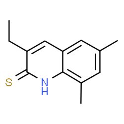 2(1H)-Quinolinethione,3-ethyl-6,8-dimethyl-(9CI) structure