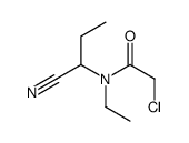 2-chloro-N-(1-cyanopropyl)-N-ethylacetamide结构式