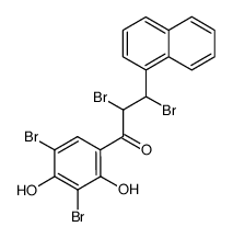 2',4'-Dihydroxyphenyl-3',5',α,β-tetrabrom-β-naphthylethyl-keton Structure