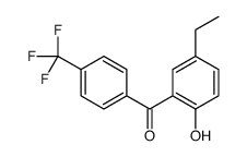 (5-ethyl-2-hydroxyphenyl)-[4-(trifluoromethyl)phenyl]methanone结构式