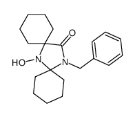 14-benzyl-7-hydroxy-7,14-diaza-dispiro[5.1.5.2]pentadecan-15-one结构式