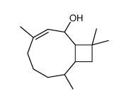 2,6,10,10-tetramethylbicyclo[7.2.0]undec-6-en-8-ol结构式