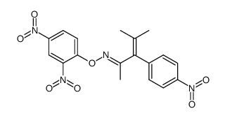 2-Methyl-3-p-nitrophenyl-2-penten-4-anti-ketoxim-2,4-dinitrophenylether结构式
