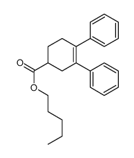 pentyl 3,4-diphenylcyclohex-3-ene-1-carboxylate Structure