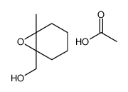 acetic acid,(1-methyl-7-oxabicyclo[4.1.0]heptan-6-yl)methanol结构式