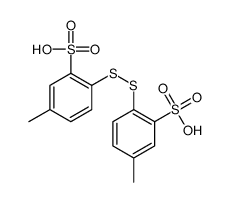 2,2'-Dithiobis[5-methylbenzenesulfonic acid] Structure
