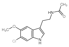 6-Chloromelatonin Structure