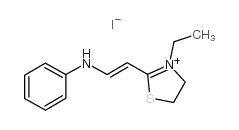 2-(Beta-苯胺)乙烯基-3-乙基碘化噻唑结构式