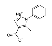 5-Methyl-1-phenyl-1H-1,2,3-triazole-4-carboxylic acid sodium salt Structure