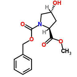 N-CBZ-羟脯氨酸甲酯结构式