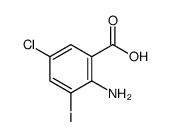 2-Amino-5-chloro-3-iodobenzoic acid Structure