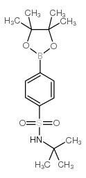 4-(叔丁基氨基)磺酰基苯硼酸频那醇酯结构式