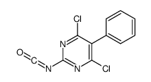 4,6-dichloro-2-isocyanato-5-phenylpyrimidine Structure