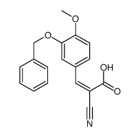 2-cyano-3-(4-methoxy-3-phenylmethoxyphenyl)prop-2-enoic acid Structure